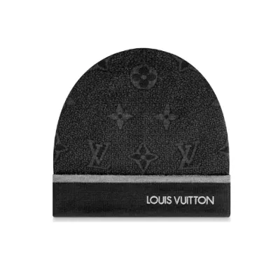 Louis Vuitton Hat Beanie Black 01