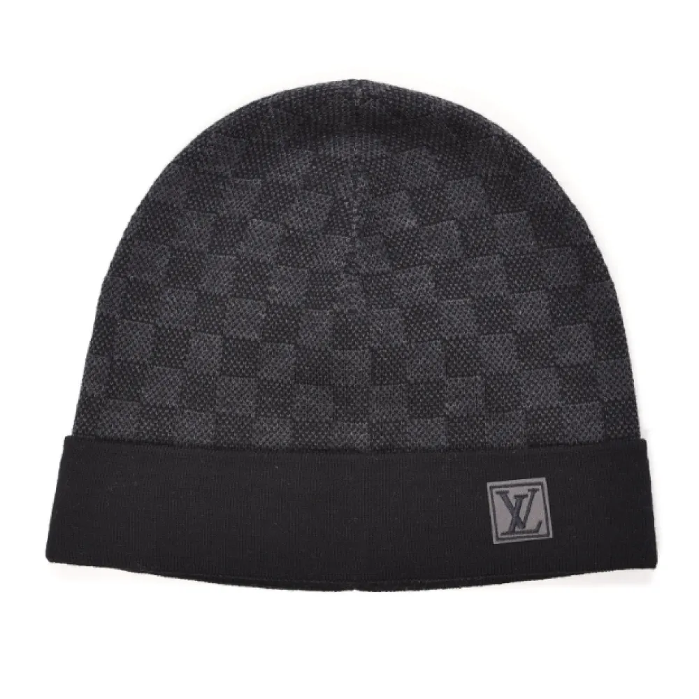 Louis Vuitton Wool Hat Beanie Black