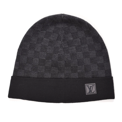 Louis Vuitton Wool Hat Beanie Black 01
