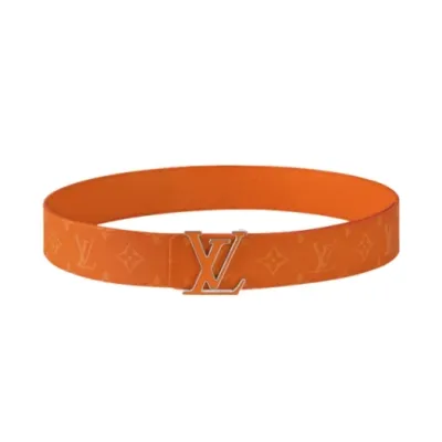 Louis Vuitton ‘LV Initiales’ Monogram Belt Orange 01