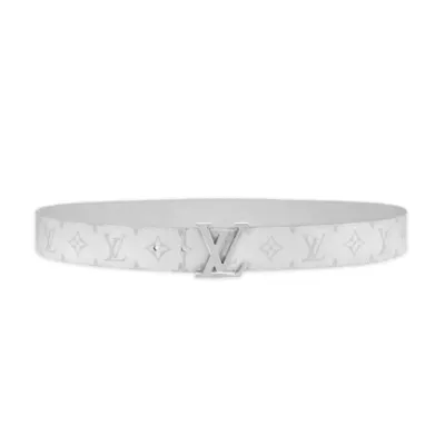 Louis Vuitton LV ‘Initiales’ Reversible Belt White 01
