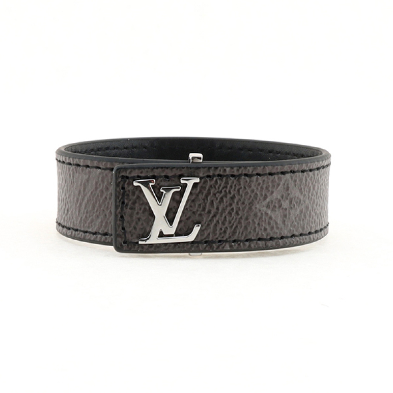 Louis Vuitton Slim Bracelet Monogram Eclipse Canvas