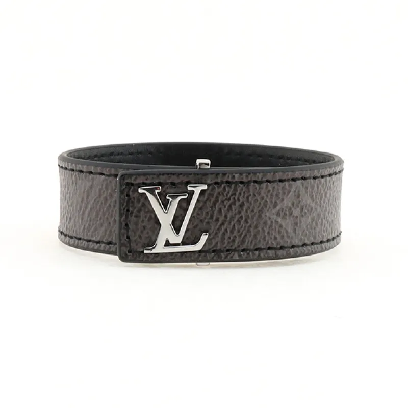 Louis Vuitton Slim Bracelet Monogram Eclipse Canvas