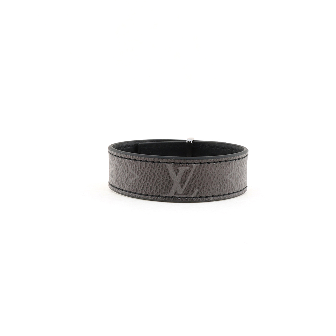 Louis Vuitton Slim Bracelet Monogram Eclipse Canvas