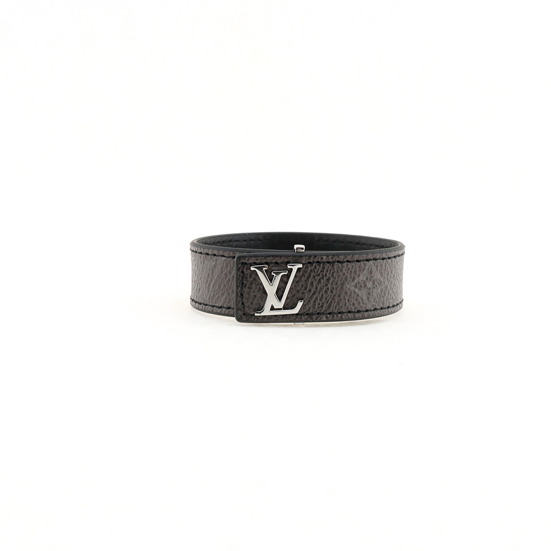 Louis Vuitton Slim Bracelet Monogram Eclipse Canvas