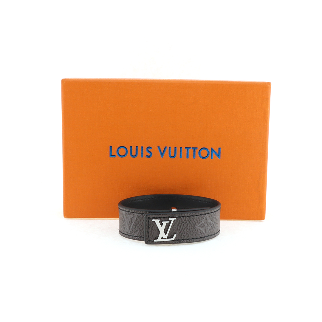 Louis Vuitton Slim Bracelet Monogram Eclipse Canvas
