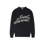 Saint Laurent 90S Sweater In Mohair Black White 