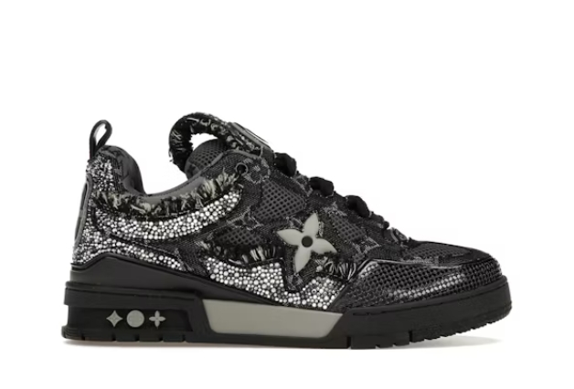 Louis Vuitton Skate Trainer Black Swarovski Monogran Reps, 1ABMHV