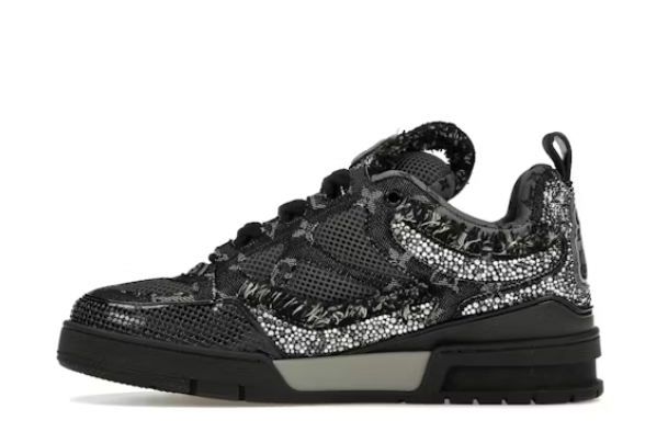 Louis Vuitton Skate Trainer Black Swarovski Monogran Reps, 1ABMHV