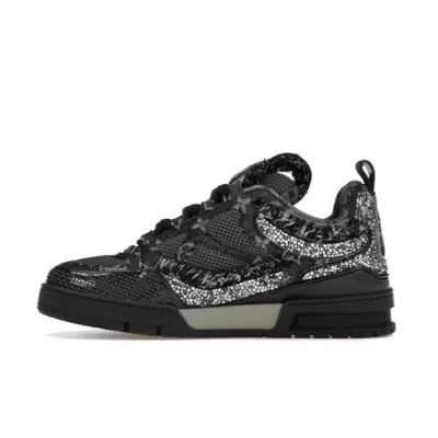 PKGoden Louis Vuitton Skate Trainer Black Swarovski Monogran, 1ABMHV 01