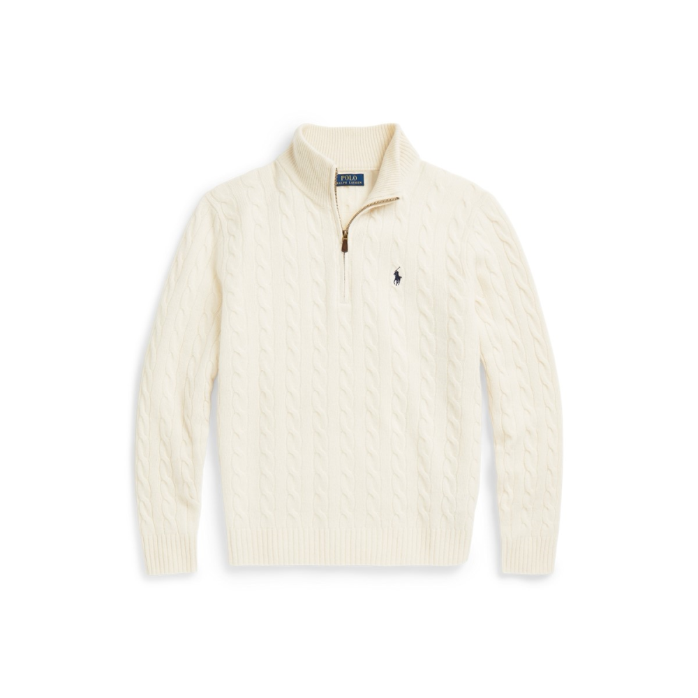 Ralph Lauren Cable-Knit Wool-Cashmere Sweater