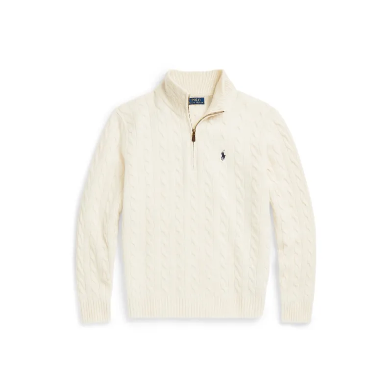 Ralph Lauren Cable-Knit Wool-Cashmere Sweater