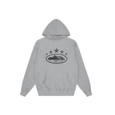Corteiz 5 Starz Alcatraz Hoodie Grey 01