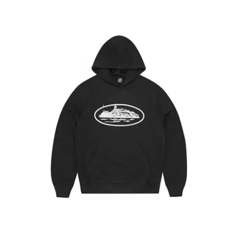 Corteiz Alcatraz Hoodie Black
