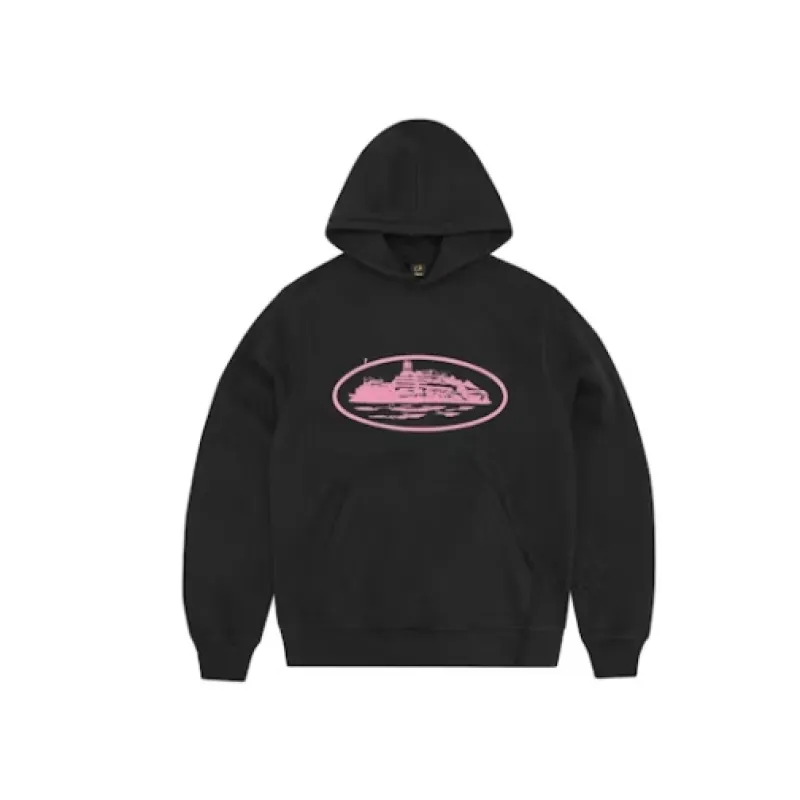 Corteiz Alcatraz V2 Hoodie Black/Pink