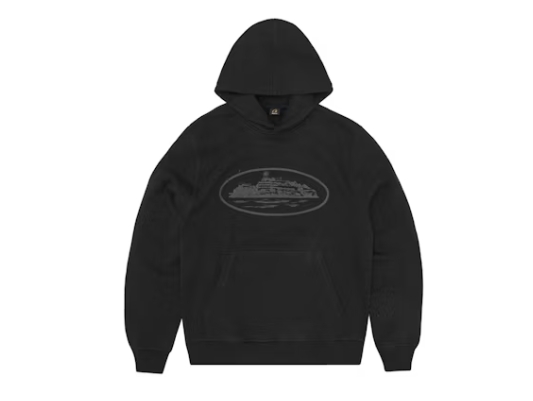 Corteiz Alcatraz V2 Hoodie Triple Black