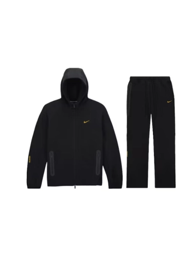 Nike Sportswear Tech Fleece Hoodie & Joggers Set Black 01