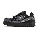 PKGoden Louis Vuitton LV Trainer Maxi Black Swarovksi Crystals