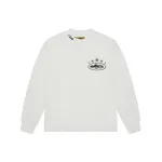 Corteiz 5 Starz Alcatraz Waffle Longsleeve White