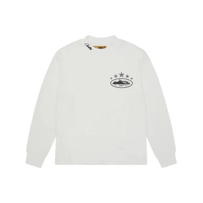 Corteiz 5 Starz Alcatraz Waffle Longsleeve White 01