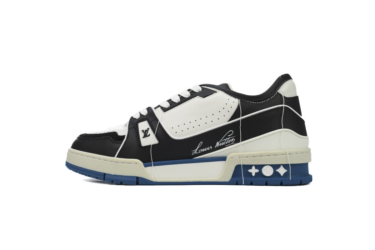 PKGoden Louis Vuitton Trainer Black White