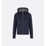 Dior Hooded Track Jacket Navy Blue 113M221AT225_C585