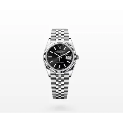 Rolex Datejust 36 Oyster, 36 mm, Oystersteel and white gold  Reference 126234 01