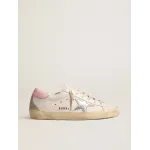 PKGoden Golden Goose Super-Star LTD with silver leather star and pink heel tab