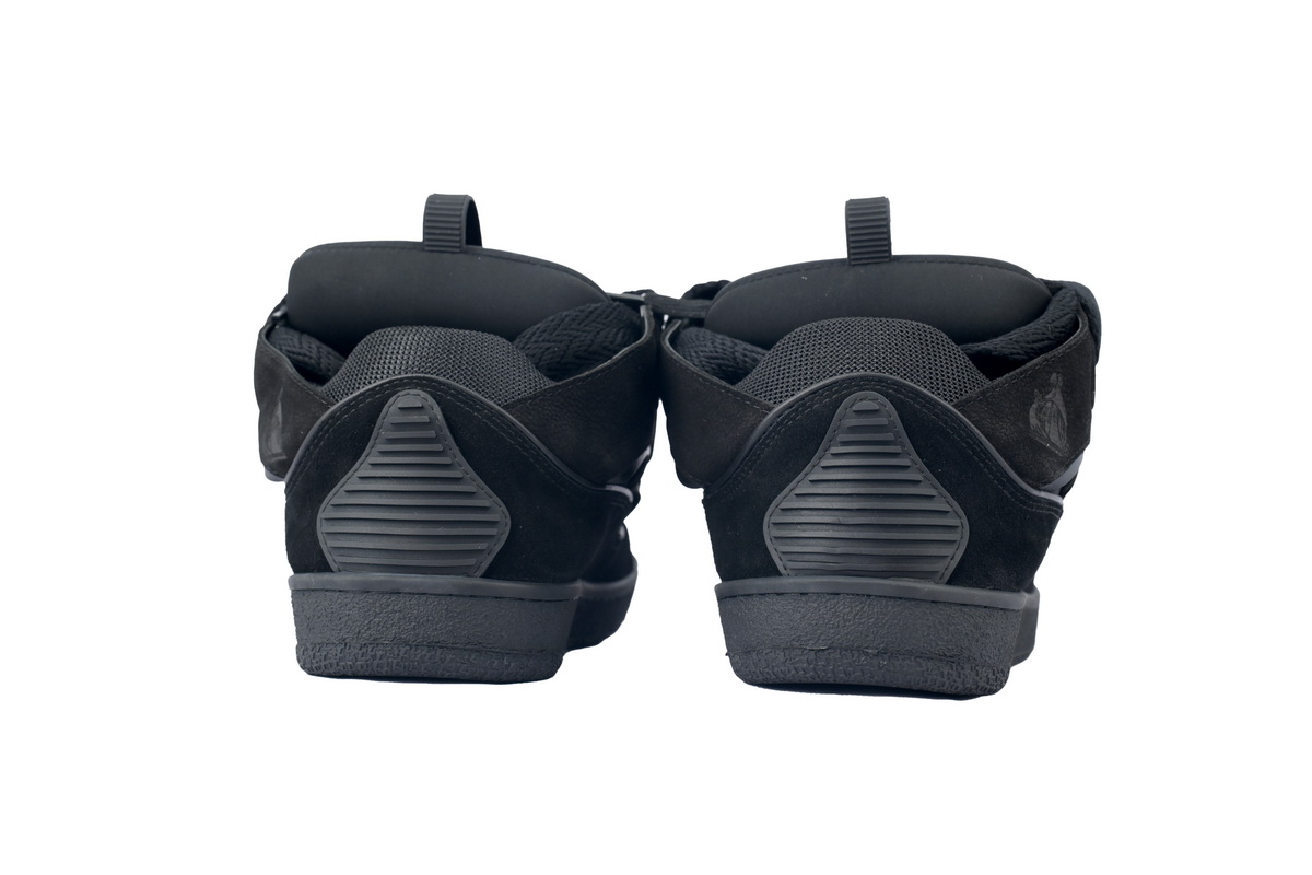 Shop Lanvin Leather Curb Triple Black Reps