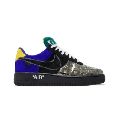 PKGoden Louis Vuitton x Air Force 1 Low Multi-Color Patchwork 01