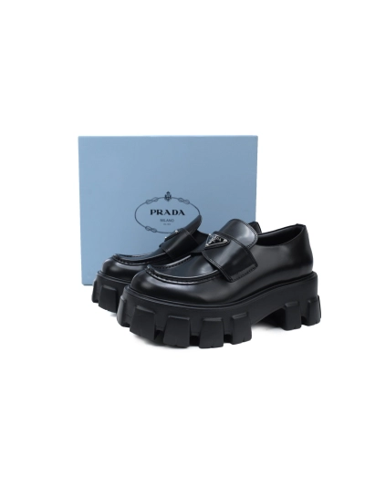 PKGoden Prada Prada black platform loafers 02
