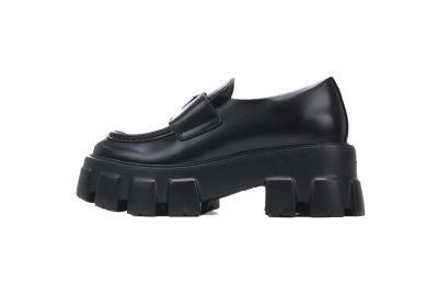 PKGoden Prada Prada black platform loafers 01