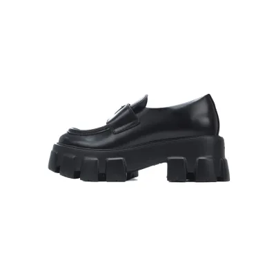 PKGoden Prada Prada black platform loafers 01