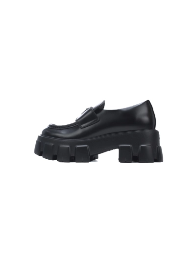 PKGoden Prada Prada black platform loafers 01