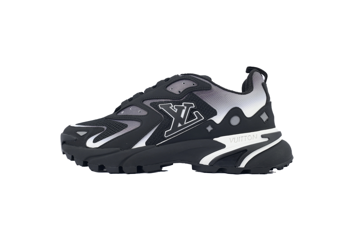 PKGoden Louis Vuitton Run Tatic Black Silver