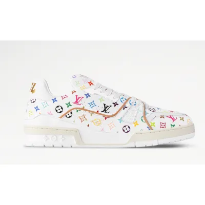 PKGoden Louis Vuitton LV x TM LV Trainer Sneaker White 01