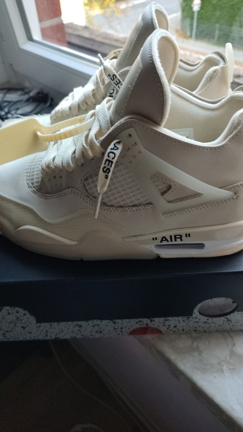 PKGoden  Jordan 4 Retro Off-White Sail (W), CV9388-100 review 