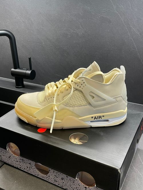 PKGoden  Jordan 4 Retro Off-White Sail (W), CV9388-100 review 
