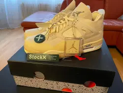 PKGoden  Jordan 4 Retro Off-White Sail (W), CV9388-100 review Jav