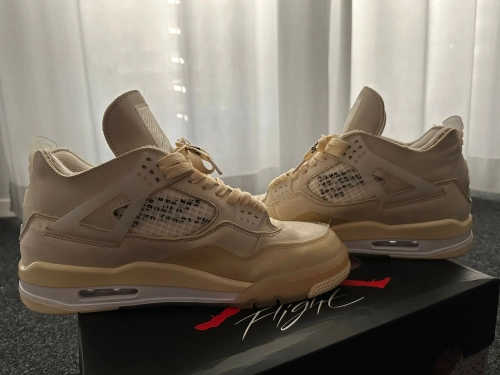 PKGoden  Jordan 4 Retro Off-White Sail (W), CV9388-100 review 