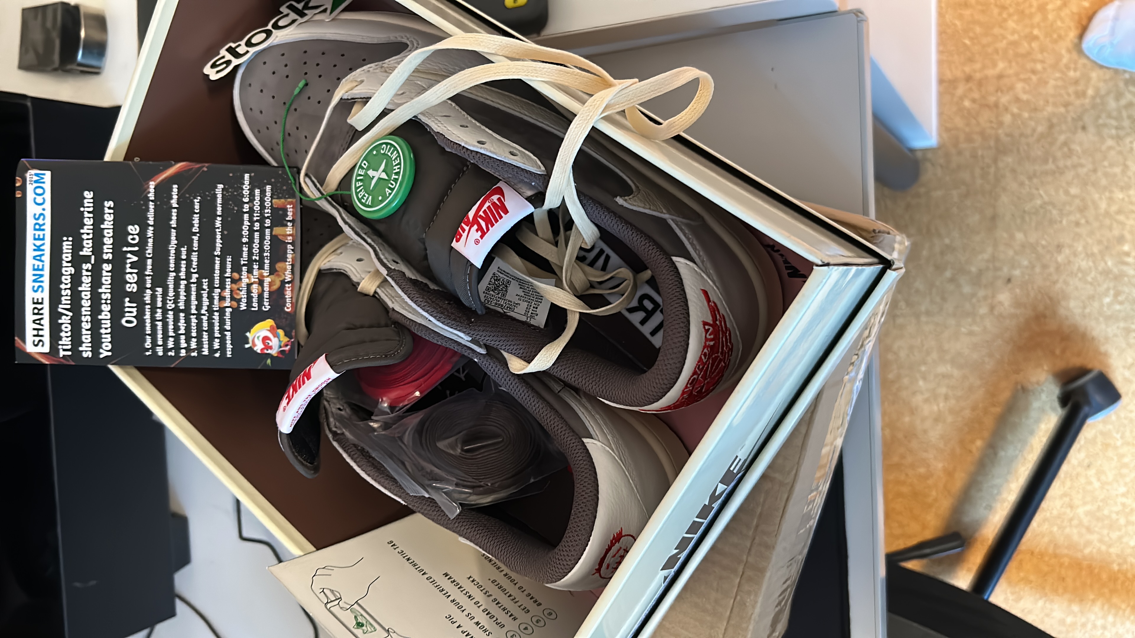 PKGoden  |  Jordan 1 Retro Low OG SP Travis Scott Reverse Mocha,DM7866-162 review Lil G