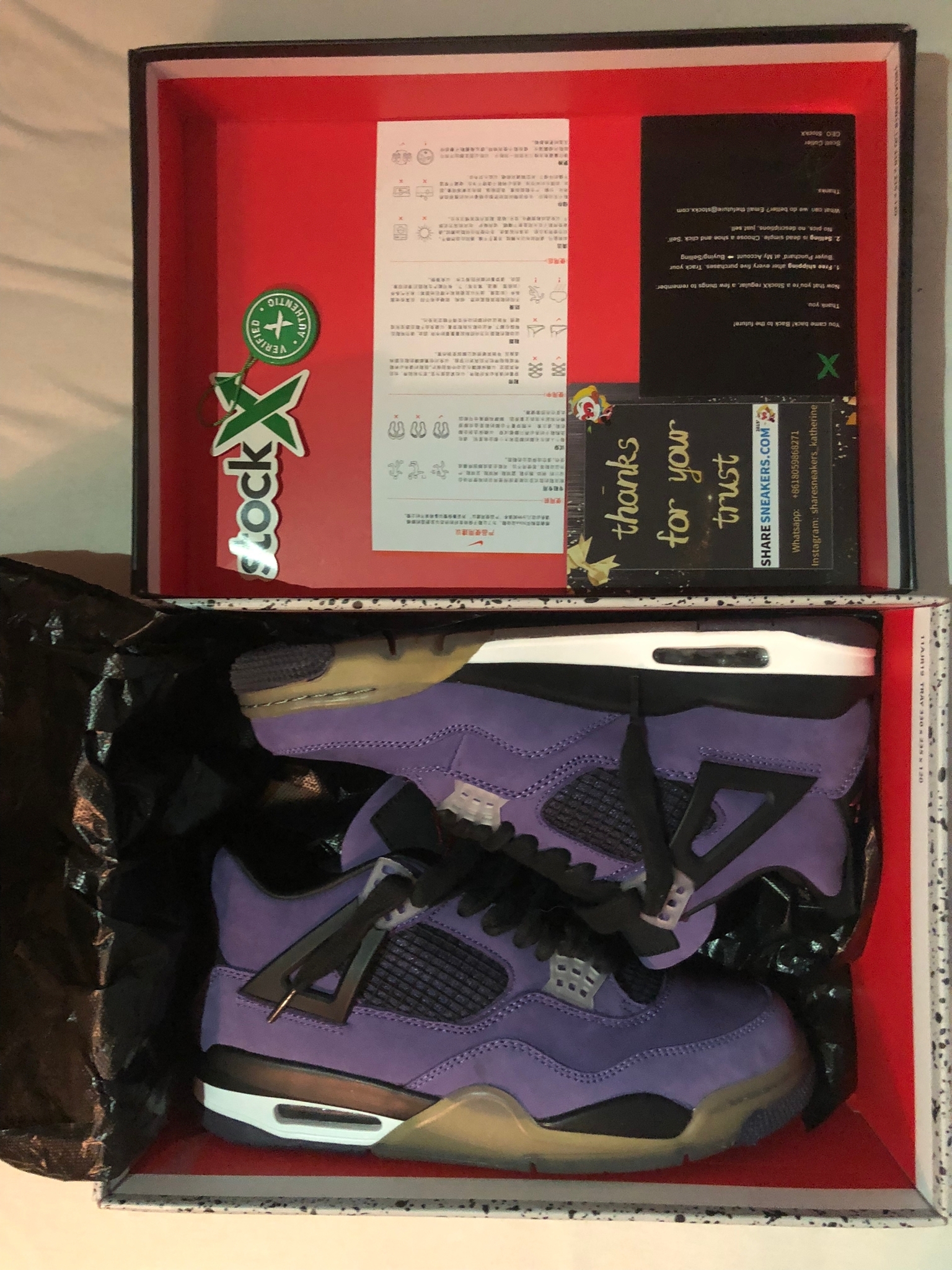 PKGoden  |   Jordan 4 Retro Purple x Travis Scott, AJ4-766302 review KallekalleA1