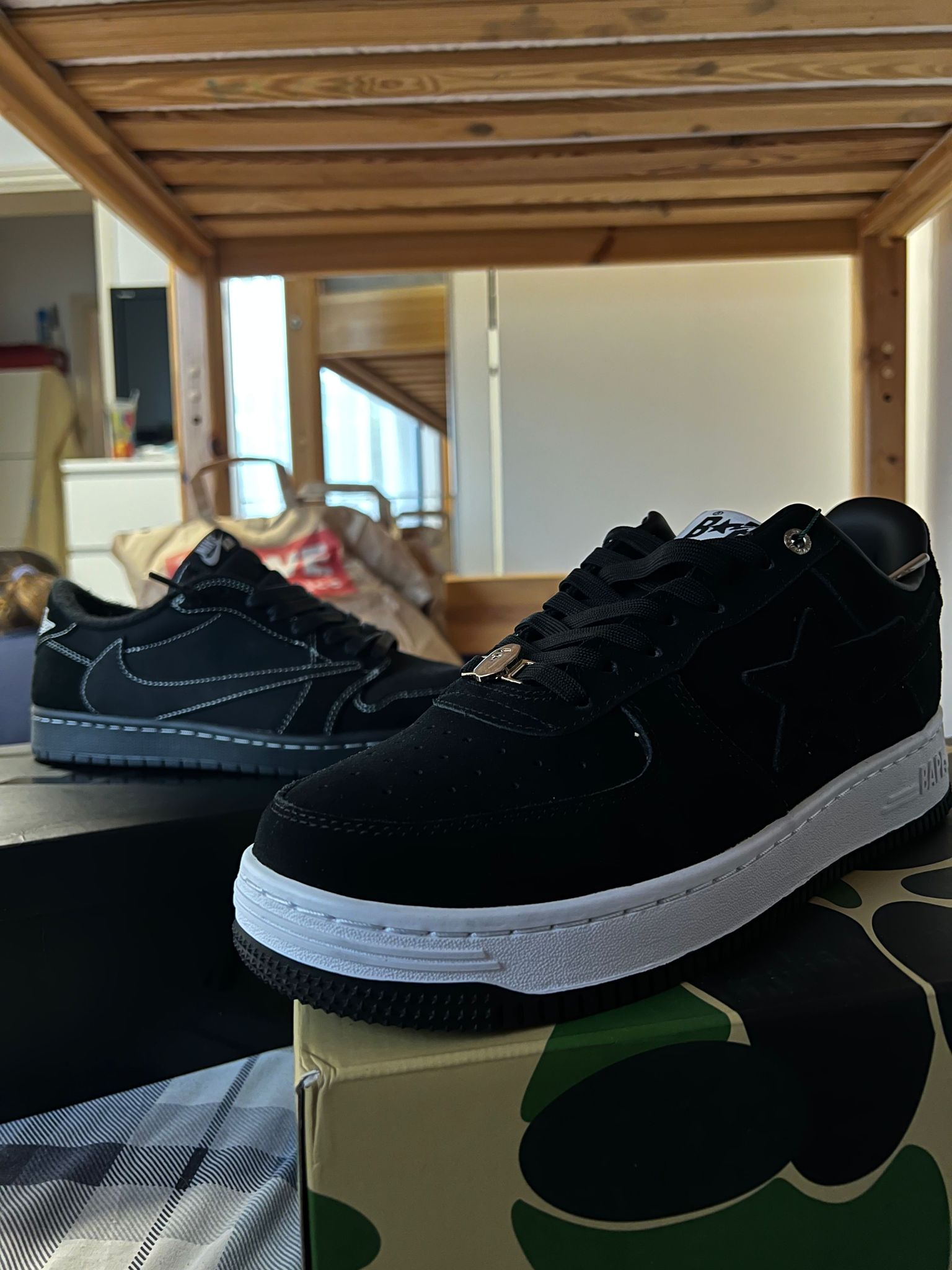 PKGoden  |  Bapesta Sk8 Sta Suede Black,1G70-109-0024  review Kendrick Akassou