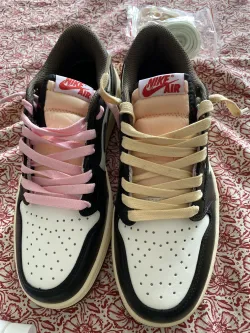 GET  Jordan 1 Low x Travis Scott Dark Mocha, CQ4277-105 review Linus