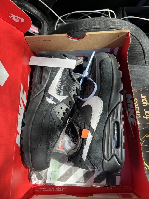 PKGoden  |  Air Max 90 OFF-WHITE Black,AA7293-001 review 