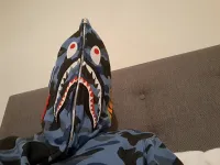 BAPE Color Camo Shark Full Zip Hoodie Navy review 0