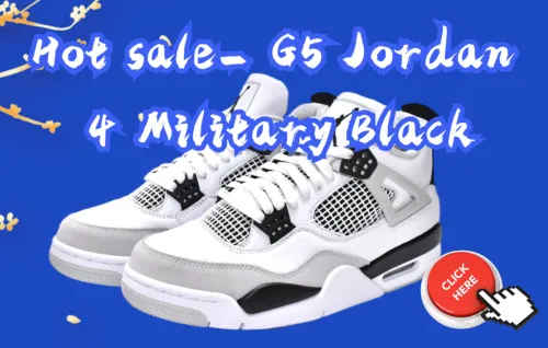 Best ReleaseSneakers- G5 Jordan 4 Retro Military Black