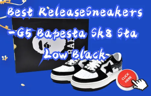 Best ReleaseSneakers-G5 Bapesta Sk8 Sta Low Black 1G70-109-0001