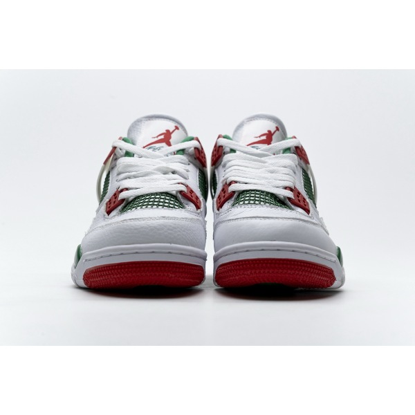 Chan Jordan 4 White Green Red AQ3816-063