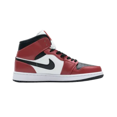 Jordan 1 Mid Chicago Black Toe 554725-069